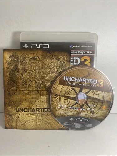 uncharted 3 l'illusion de drake jeu video ps3 sony playstation 3 pal notice