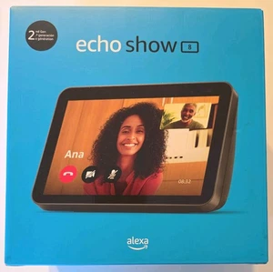 Amazon Afficher l'écho 8 (2nd Gen) Haut-parleur d'affichage intelligent avec Alexa - Charbon