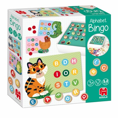 Jumbo Spiele GOULA Alphabet Bingo, Lernspiel, Spiel, Kinder, ab 3 Jahren