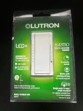 Lutron Maestro MACL-153MLH-WH LED + Dimmer Switch Single Or Multi Location