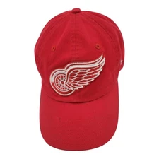 Fanatics Detroit Red Wings Adjustable Strapback Hat NHL Official Red Cap