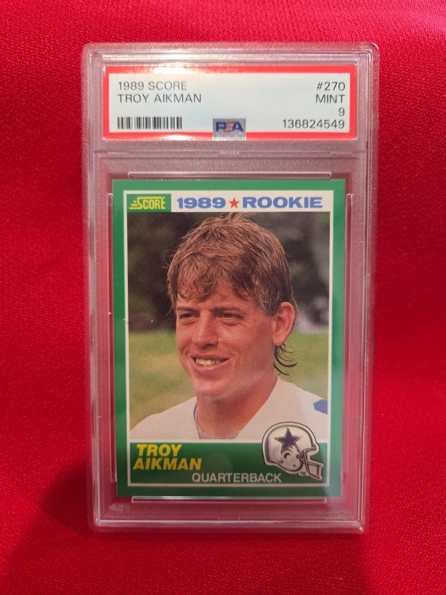 Troy Aikman Football SCORE Rookie Sports Trading Card Singles for