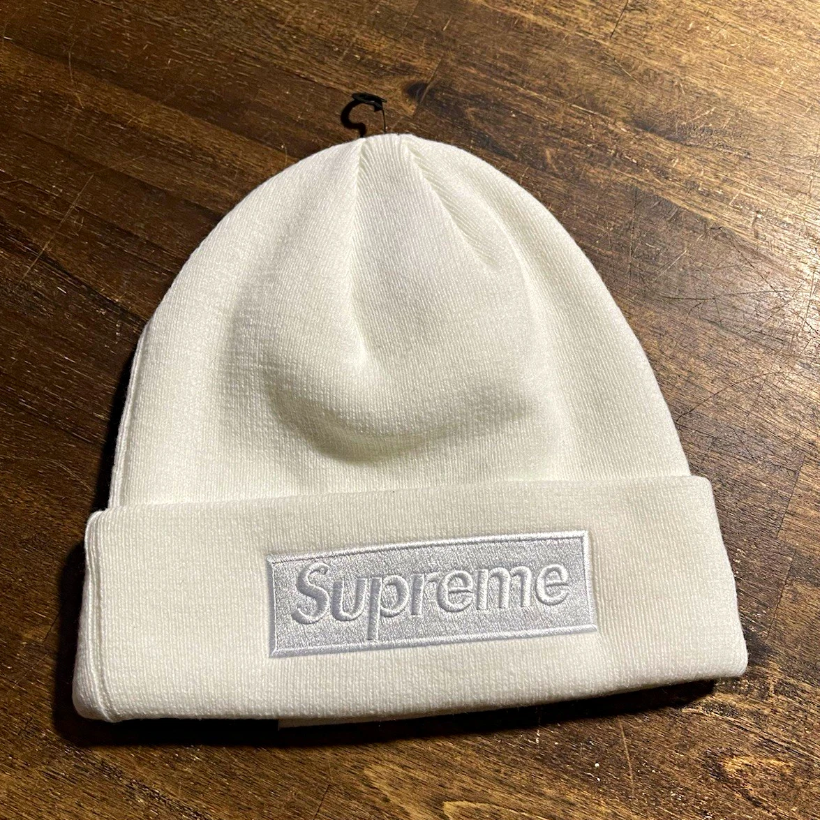 Supreme Beanie White Hats for Men for sale - eBay