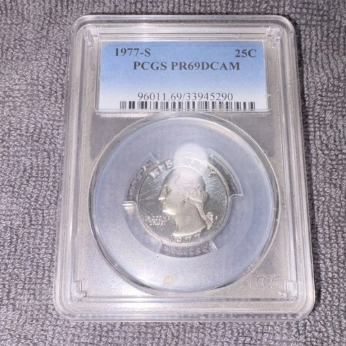 1977-S Washington Quarter PCGS PR69DCAM Proof San Francisco Silver 25C