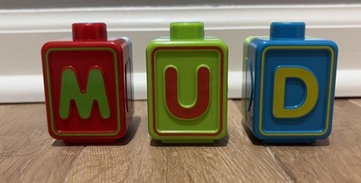 3 Vtech Ultimate Alphabet Activity Cube Replacement Blocks - M, Z, U, H, D, Q