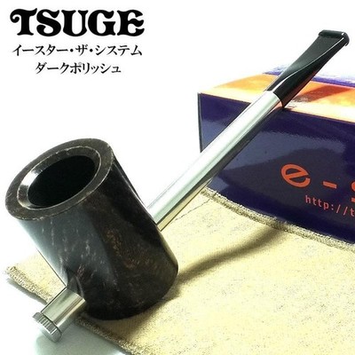 Smoking Pipe TSUGE E-Star The System Dark Polish Briar Tobacco Pipe Japan  Boxed