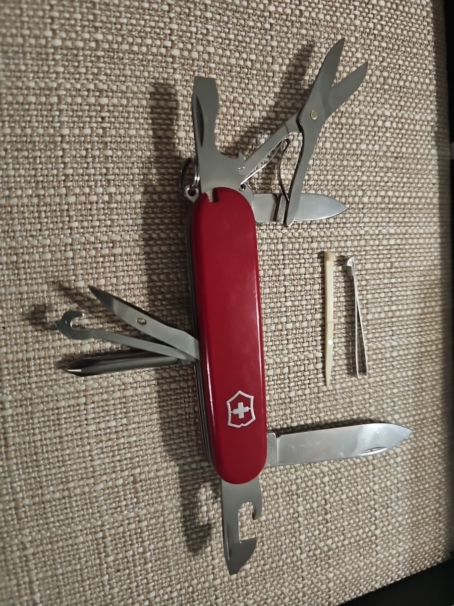 Victorinox Super Tinker Swiss Army Pocket Knife Red Philips