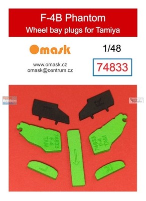 OMK74833 1:48 Omask Wheel Bay Plugs - F-4B Phantom II (TAM kit)