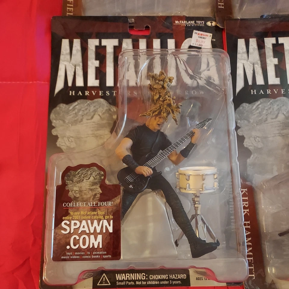 McFarlane Spawn Metallica Harvesters of Sorrow 2001 juego completo de 4 figuras sellado Foto 4 de 4