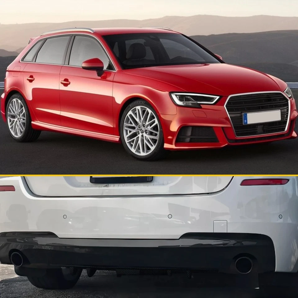 FIT Infiniti G37 Coupe Carbon Rear Diffuser 7 Fins Bumper Lip Splitter Spoiler - Imagem 3 de 4