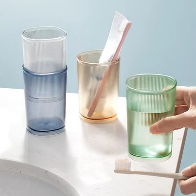 Water Mug Grade Sturdy Bathroom Toothbrush Holder Stackable - Photo 1/4