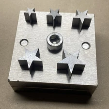 STAR SHAPE DISC CUTTER WITH HANDLE - DISC CUTTER SET OF 5 DIFFERENT SIZES