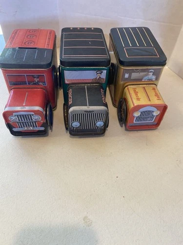 Tin Delivery Trucks, Vintage Collection. Coca-Cola , Texaco & Singer
