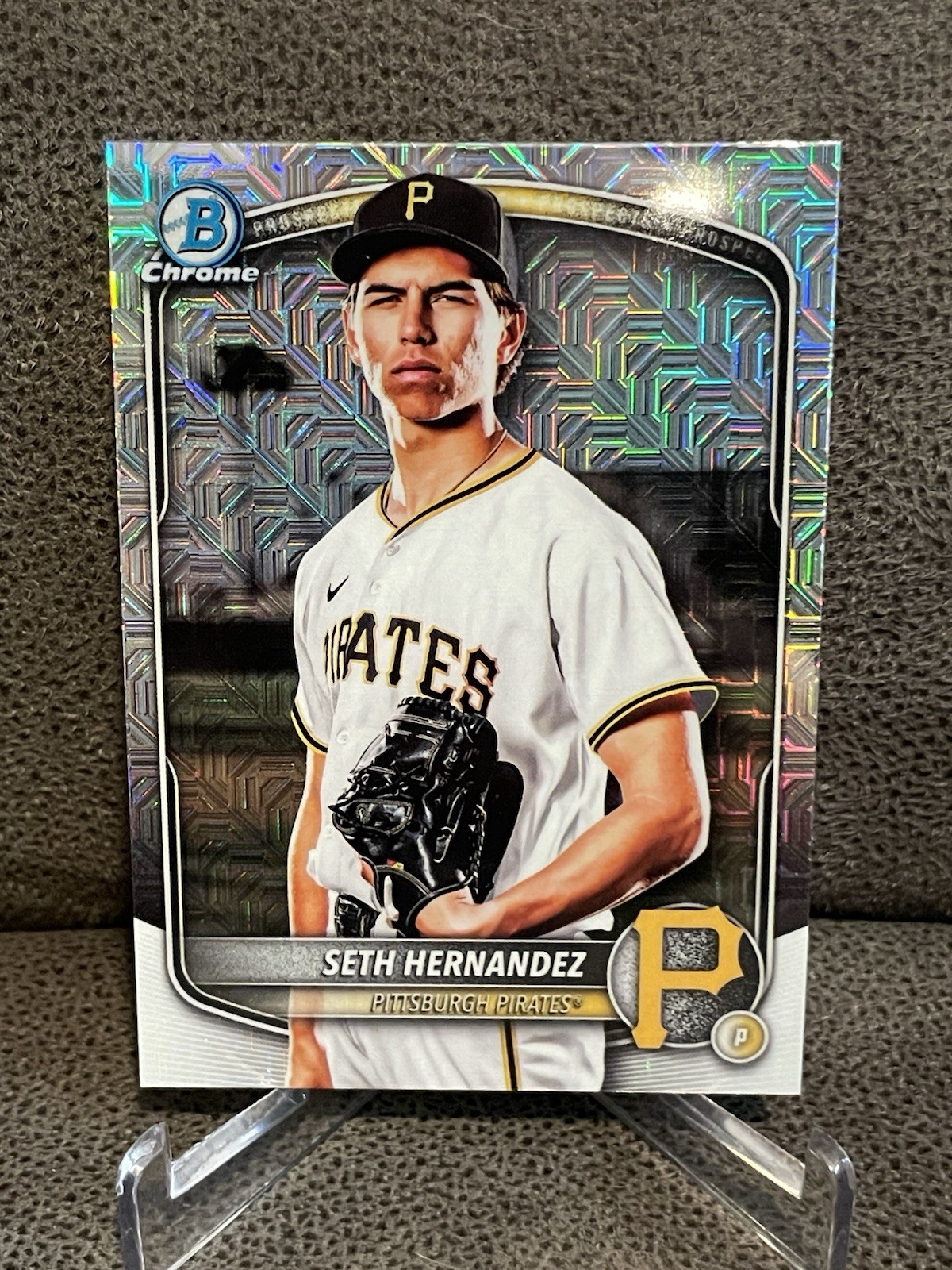 🔥Seth Hernandez 2025 Bowman Draft Chrome Mega SSP Image Variation Pirates