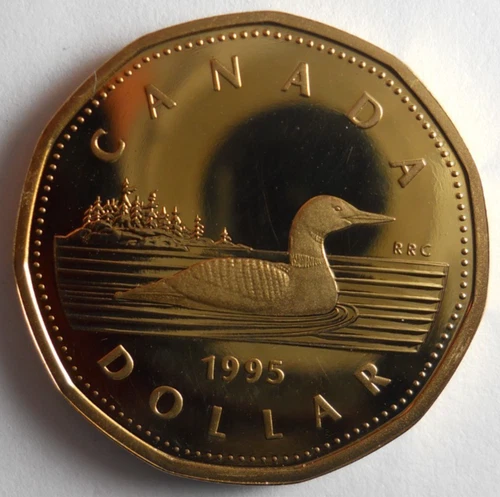 1995 CANADA DOLLAR - AU/UNC PROOF LIKE Coin - Lot #J30