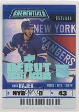 2019 Upper Deck Credentials Debut Ticket Access /699 Tier 2 Libor Hajek #92 4hh