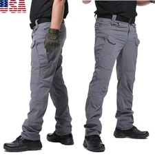 Tactical Men's Cargo Pants Waterproof Work Pants Outdoor  Hiking Combat Trousers