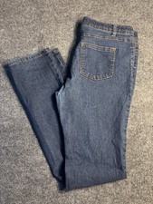 Faded Glory Bootcut Jeans Girls 16 Blue Denim Stretch Boho Festival Medium Wash