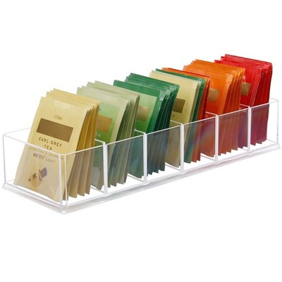 Tea Bag Organizer, Acrylic Tea Bag Holder, Clear Small Tea Packet Storage Box...