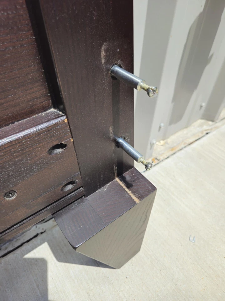 Cama trineo Ethan Allen Horizons Queen ceniza #28-5640 #282 acabado cañón EXCELENTE ESTADO Foto 4 de 4