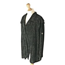 APOLLO Sport Womens Tracksuit Top Vintage Medium 12 Black Cardigan (EU40)
