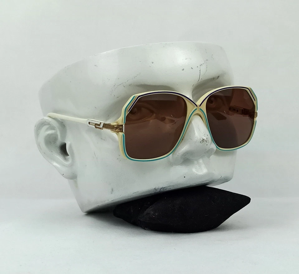 GAFAS DE SOL CAZAL TONOS BLANCOS Y MARRONES ALEMANIA VINTAGE MOD. 149 C/T FUNDA ORIGINAL Foto 2 de 4