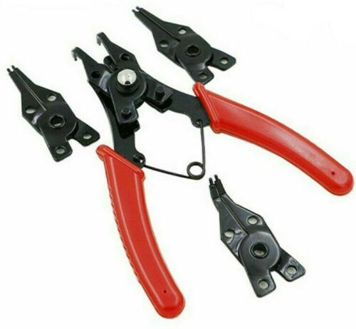 KIT PINZA SEEGER TESTINE IN 1 ANELLI ELASTICI SET INTERNI ESTERNI CIRCOLARE - Foto 1 di 1