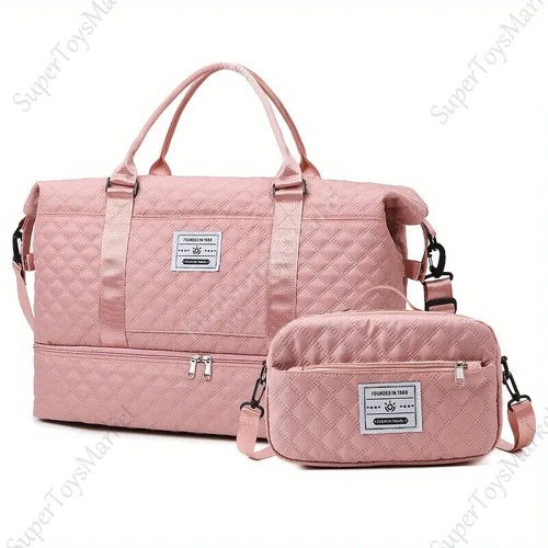 2PCS Large Capacity Travel Duffle Bag for Outdoor Outings Vacations Gym Sports - Picture 14 of 15