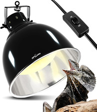 8.2 Inches Reptile Heat Lamp Cap Dome Reptile Light Fixture Reflector Cover Aqua