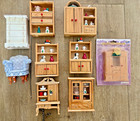 Vintage Lot 9 Dollhouse Miniatures Wood Furniture Collectibles
