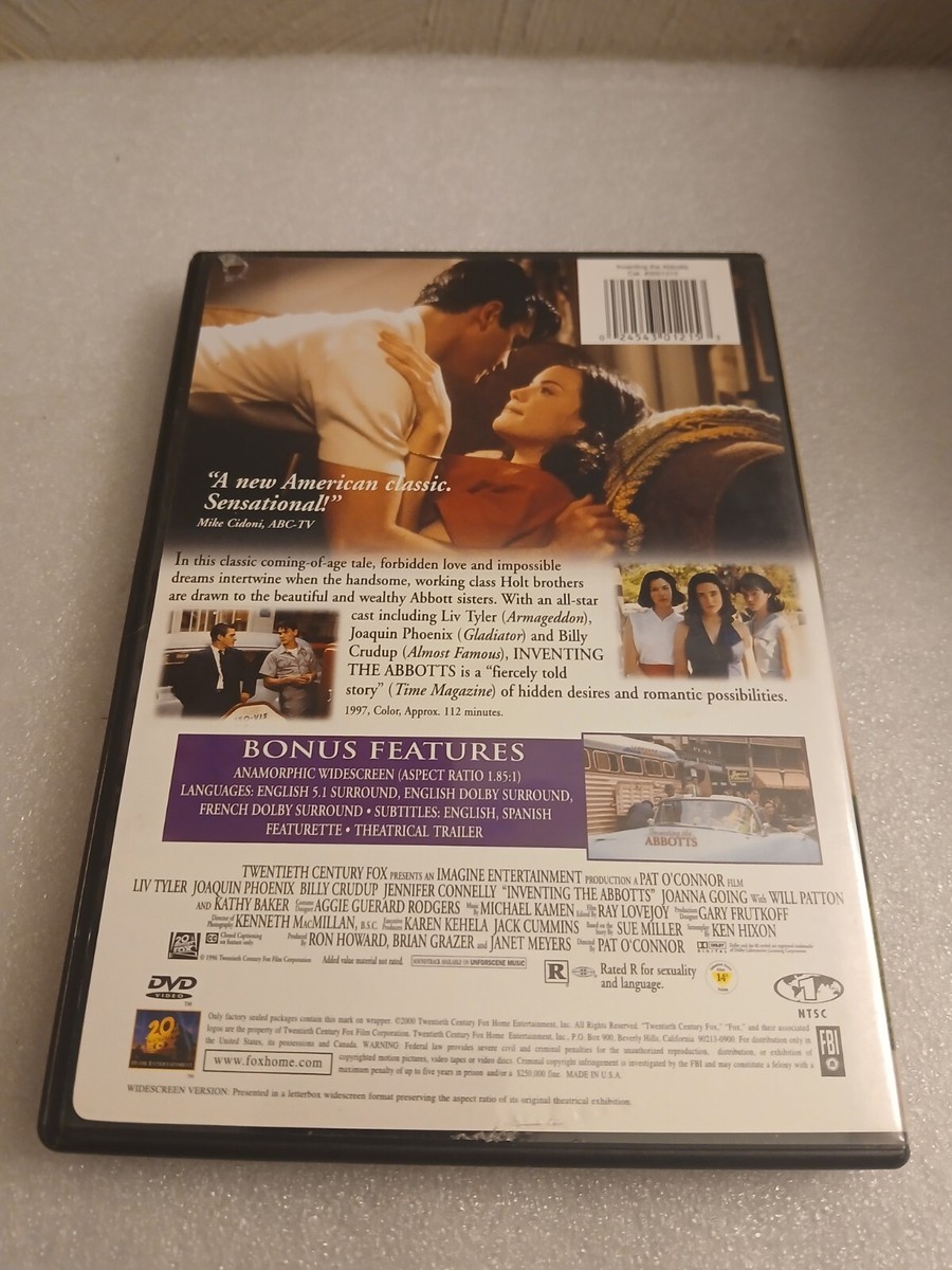 INVENTING THE ABBOTTS (秘密の絆) Inventing the Abbotts (1997) DVD Liv Tyler + Joaquin Phoenix