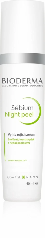 Suero exfoliante Bioderma Sebium Night Peel 15 % ácido glicólico imperfección de la piel Foto 2 de 2