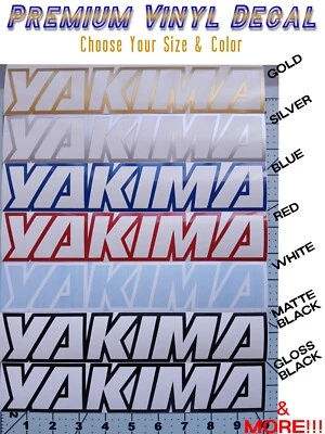 GP Yakima Decal Sticker 12" 15" 19" 23" Roof Rack Load Bar Bike Fairing Tower