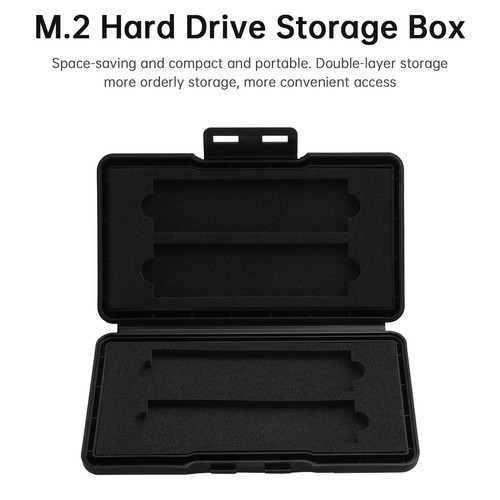 M2 Hard Drive ProtectionBox Solid State DriveBox Shockproof Waterproof PP Box S1 - Afbeelding 7 van 26