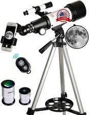 Telescopio, 70mm Aperture 400mm AZ Mount Telescopio refractor astronómico. VIP