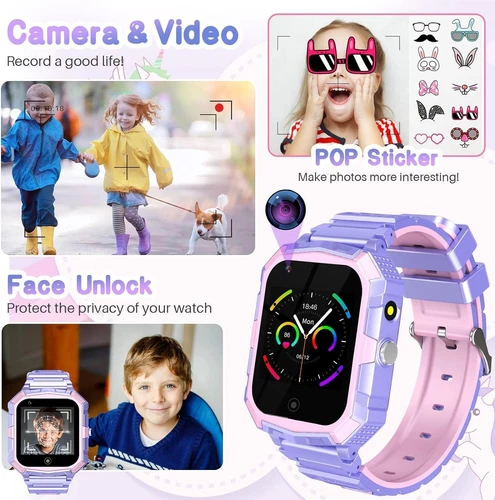 Kids 4G Smart Watchs Camera GSM Tracker SOS LBS Call Phone Game Watches Boy Girl - Bild 67 von 78