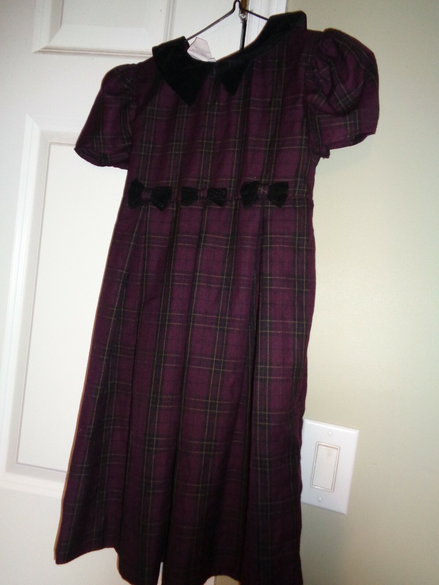 Bonnie Jean Girl's Dark Plum Buffalo Plaid Short Sleeves Dress Size 7 Cotton 50% | eBay Bonnie Jean Girl's Dark Plum Buffalo Plaid Short Sleeves Dress Size 7 Cotton 50% | eBay