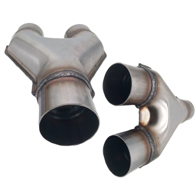 YPipe 2 1/4" ID Single x 2.25" ID Dual Exhaust Adapter Connector