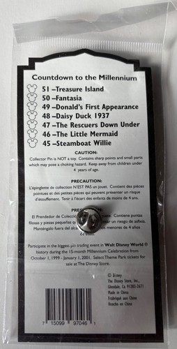 Pin's Disney Compte à rebours pour le millénaire La petite sirène #46 NEUF SCELLÉ - Photo 2/3