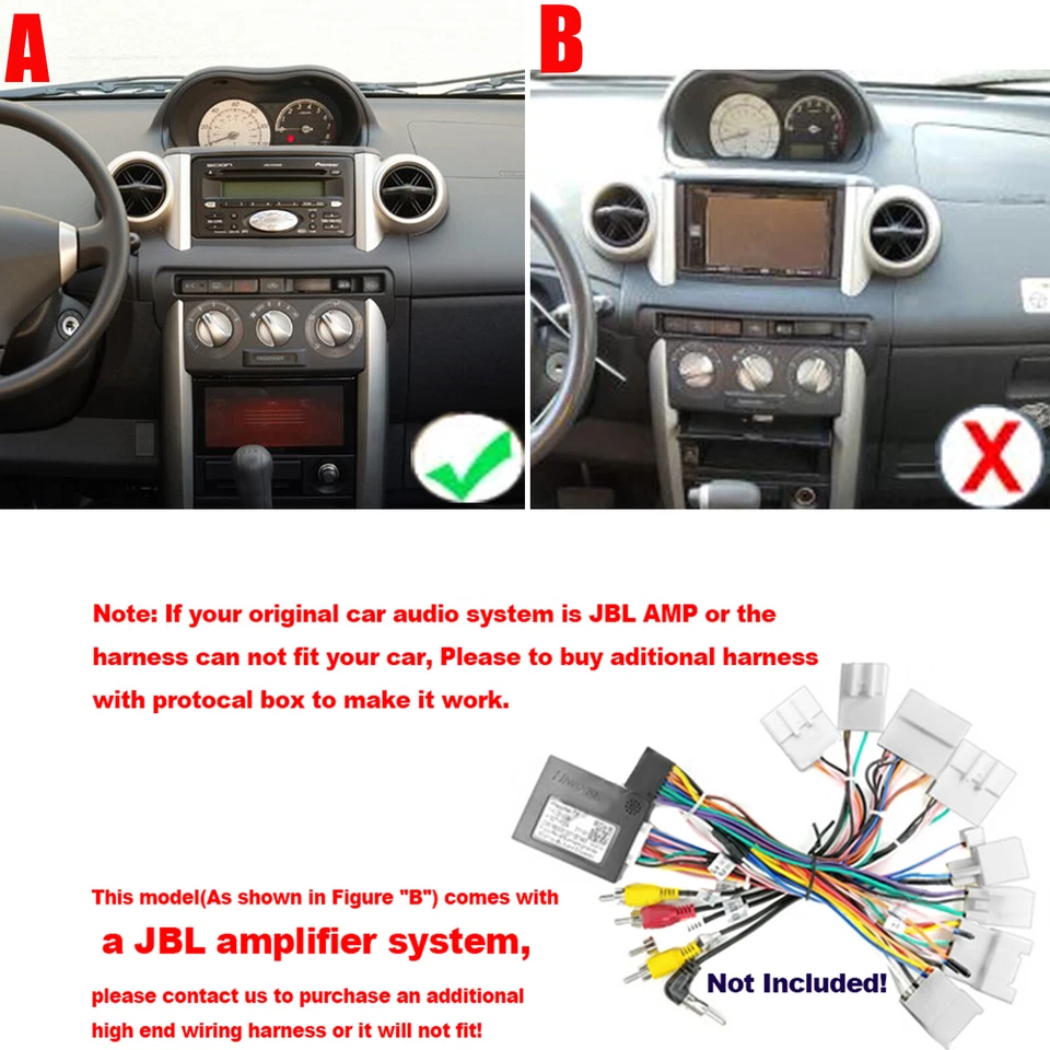 7'' Wireless Carplay For Scion xA 2004-2006 Android 13 Car Stereo Radio GPS Navi - Image 3 of 4