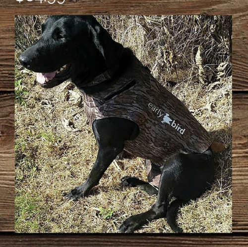 NEOPRENE MEDIUM DOG PARKA VEST MOSSY 