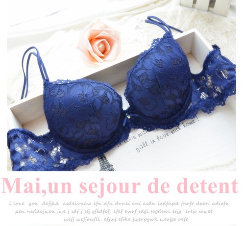Damen Push Up BH Unterwäsche Sets Gepolstert Spitze Büstenhalter BHs Höschen Set 32-38ABC - Bild 35 von 42