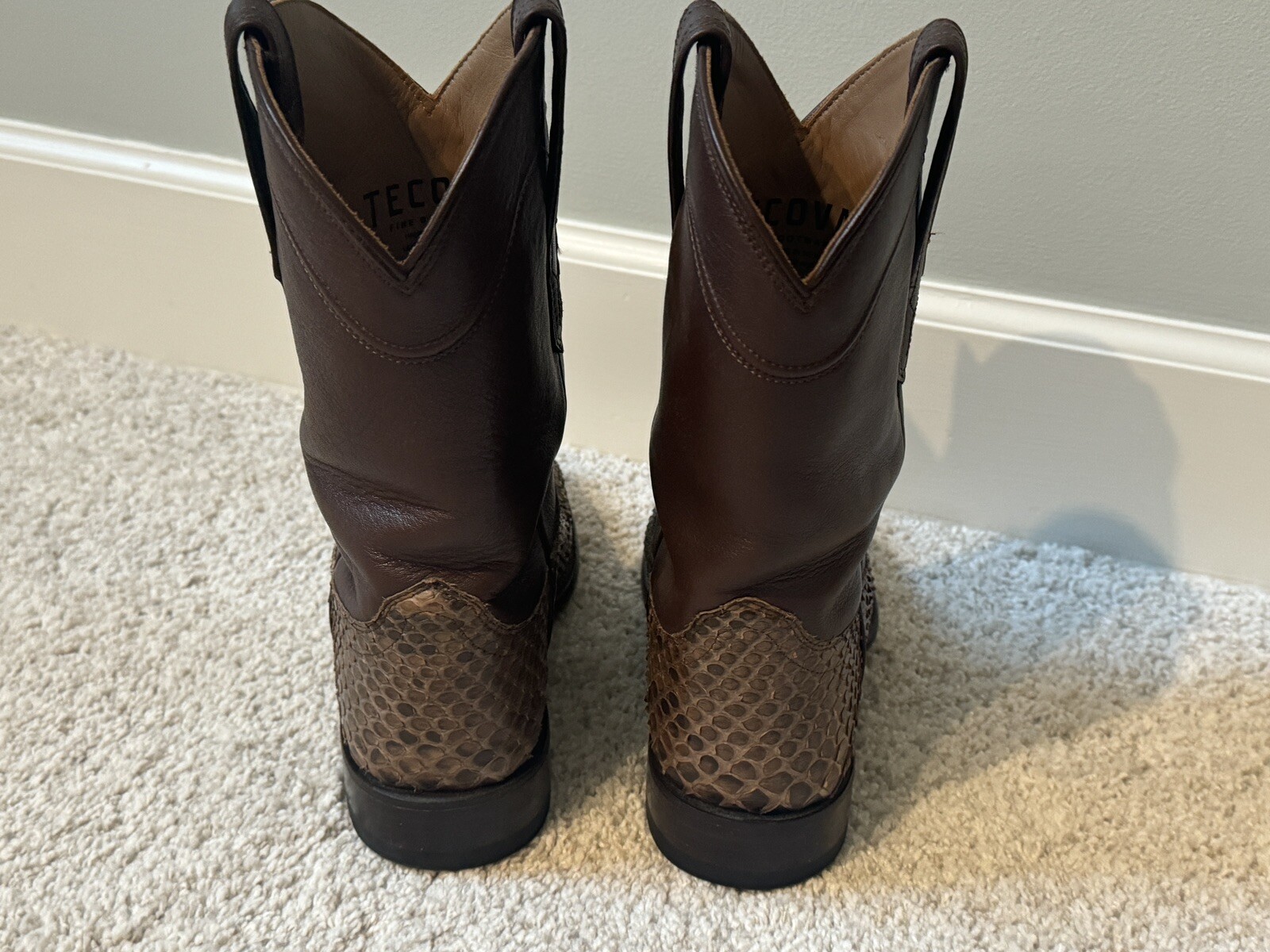 Tecovas - The Boone - Saddle python - 8.5D - image 4