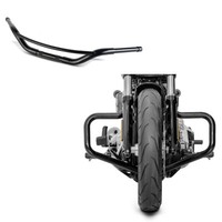 Set: SturzbüGel Mustache Kompatibel Mit Harley Davidson Softail 18-26 In Schwarz