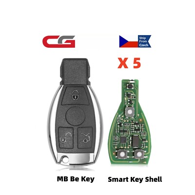 5x CGDI MB Be Key V1.3 With Smart Key Shell 3 Buttons For Mercedes Till FBS3