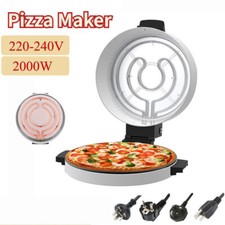 Benchtop Non-Stick Toast Oven Flat Grill Cook Electric Pizza Cooker Maker 2000W