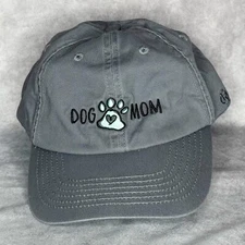 Open Road Dog Mom Baseball Cap Hat Dark Gray 100% Cotton Adult One Size EUC