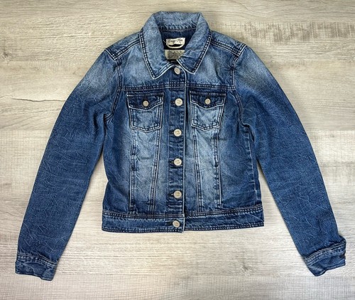 Indigo Rein Jean Jacket Stonewashed Denim 100% Cotton Women’s Size M - Picture 6 of 22