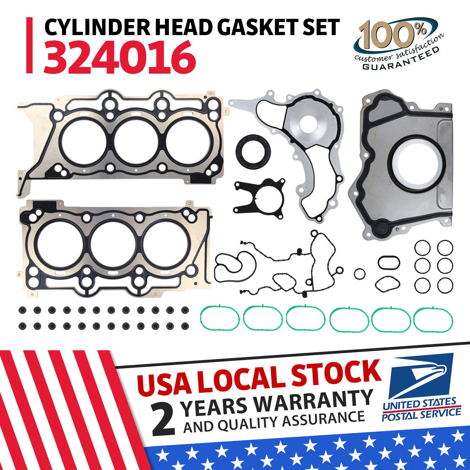 Engine Cylinder Head Gasket Kit 324016 Fit For Maserati GHIBLI 3.0T M000275289