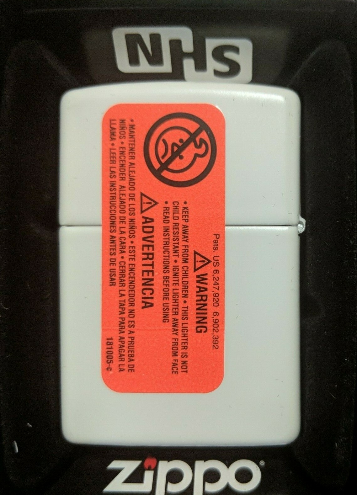 Zippo Lighter Santa Cruz White 49614/ #71